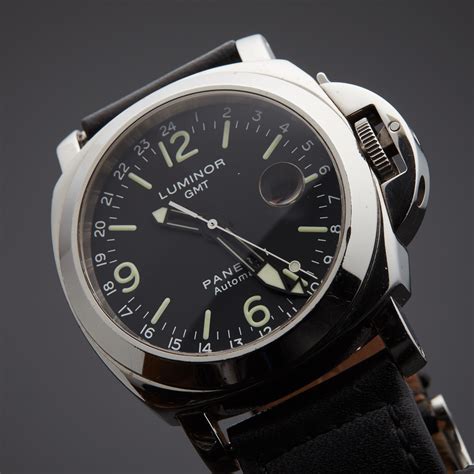 luminor gmt panerai automatic officine|panerai luminor gmt automatic black.